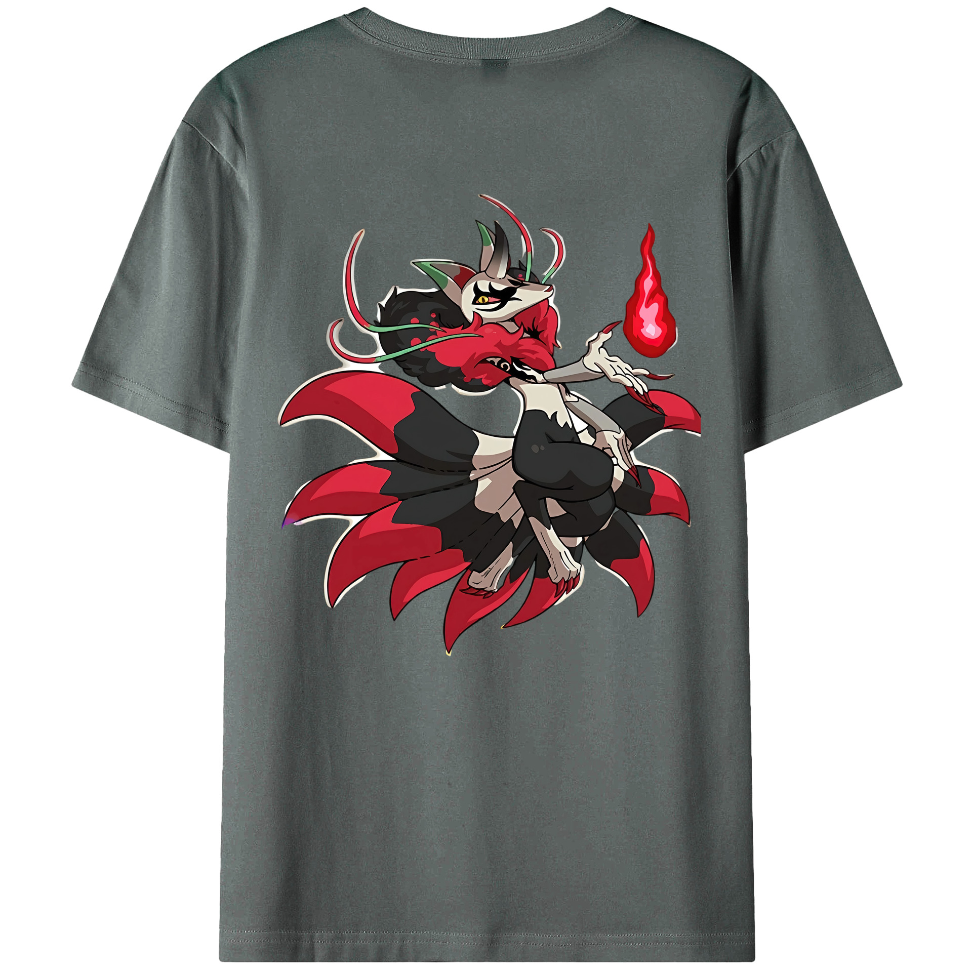 （画像用） 妖怪ウォッチ Yo-kai Watch 綿100％ メンズ半袖Tシャツ（バックプリント） 通気性